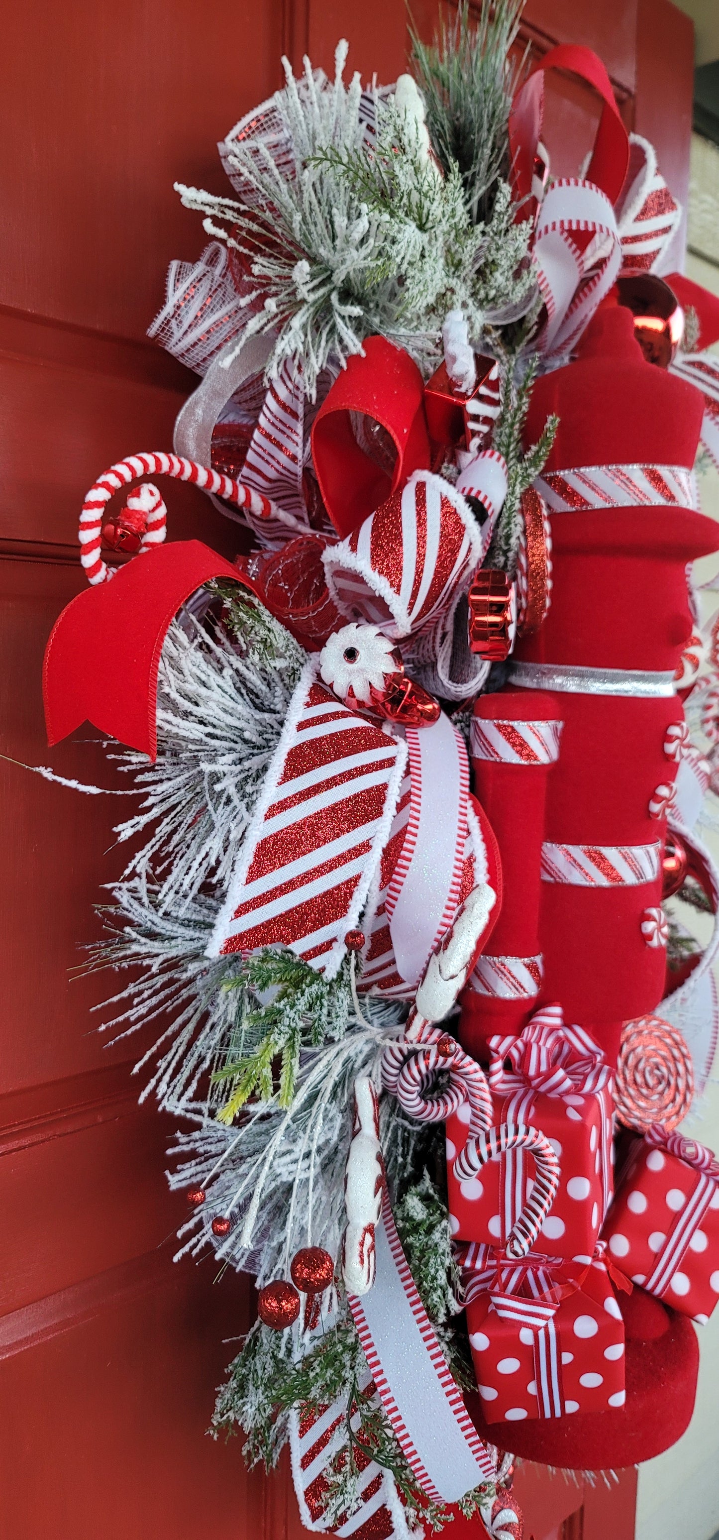 Red Nutcracker Christmas Wreath