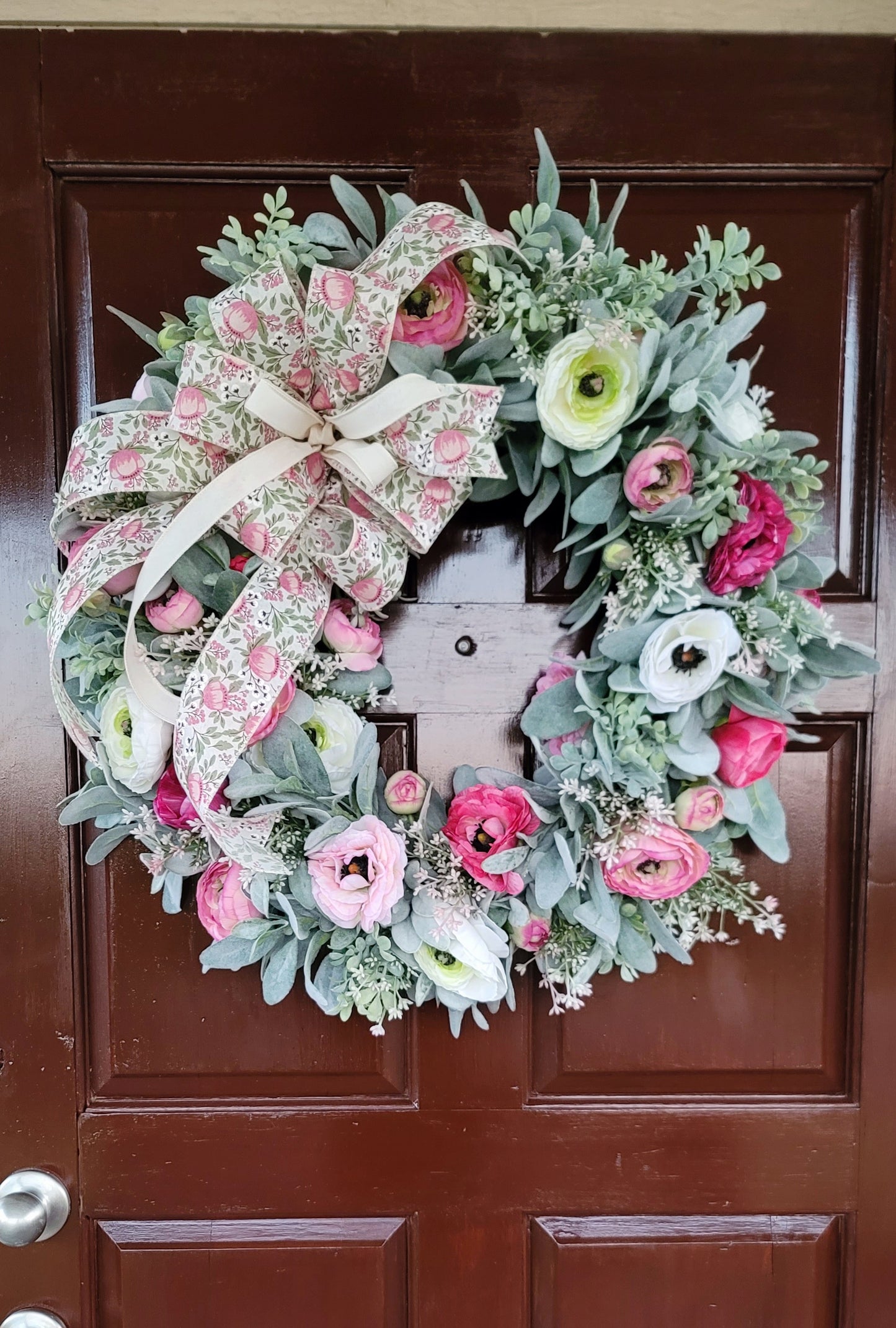 Spring Garden Floral Wreath