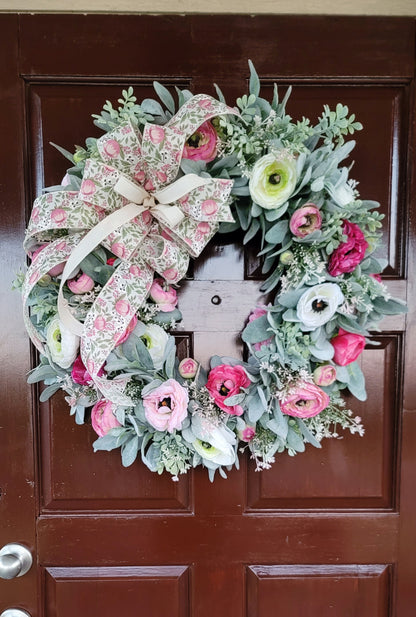 Spring Garden Floral Wreath