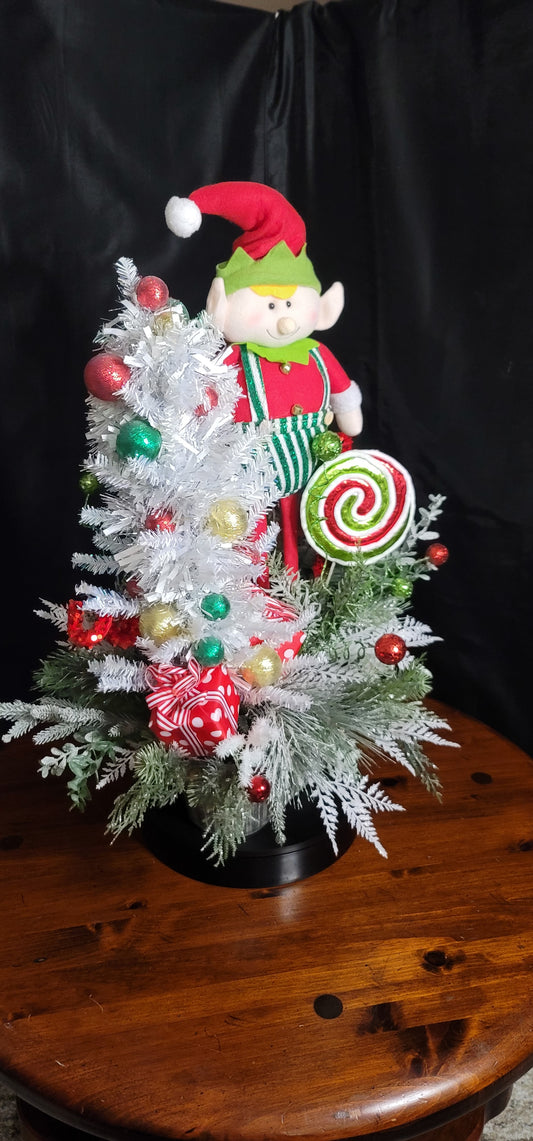 Handmade Elf Christmas Table Centerpiece by Wreaths by Raquel
