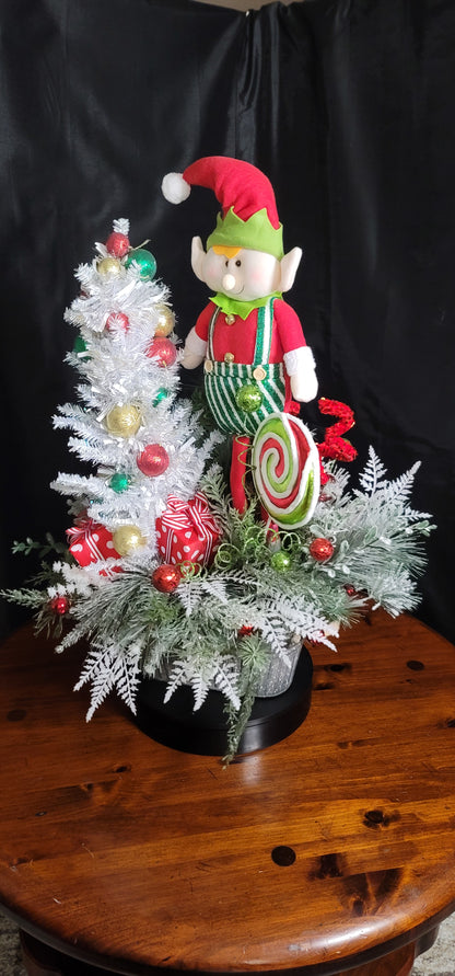 Elf Christmas Centerpiece
