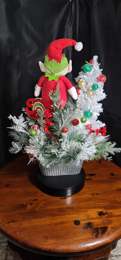 Elf Christmas Centerpiece