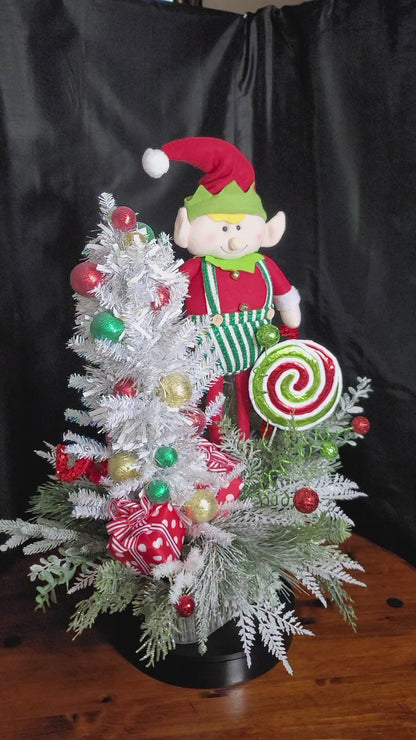 Elf Christmas Centerpiece