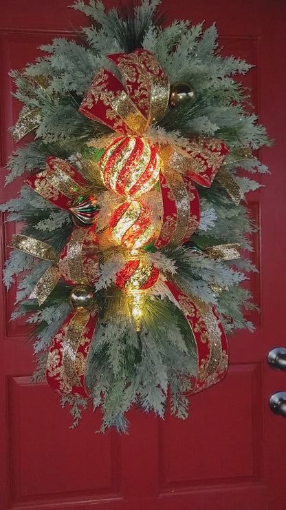 Christmas light-up swag